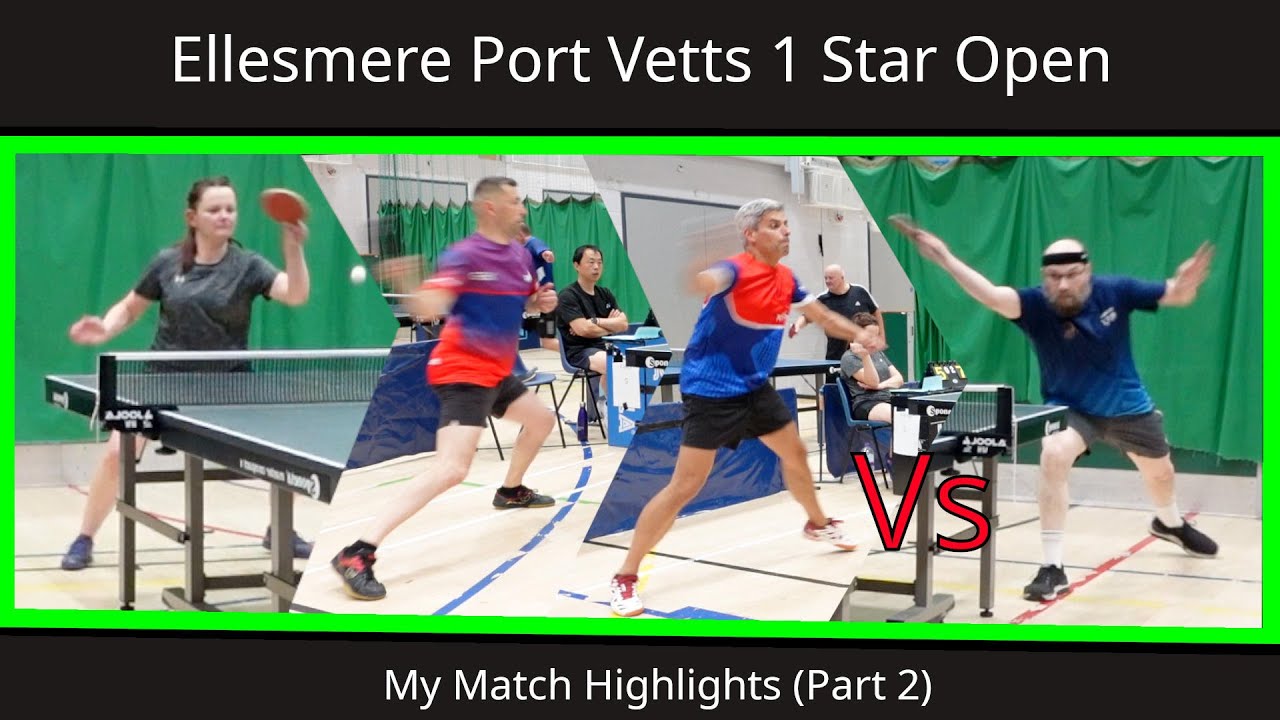 Table Tennis Tournament: Ellesmere Port Vetts 1 star open June 2025 P2 #tabletennis