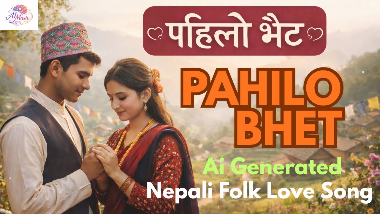 Pahilo Bhet - Ai Generate Song - New Nepali Folk Love Song || New Nepali Song