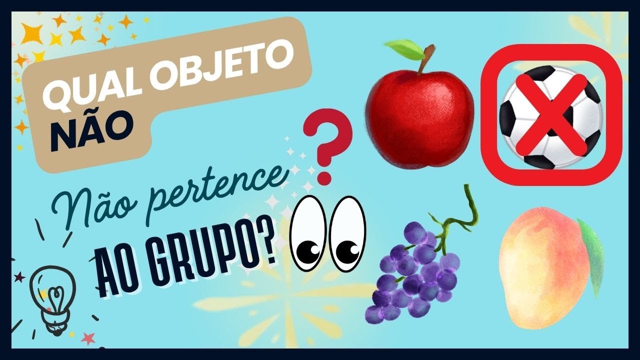 Qual objeto não pertence ao grupo? Teste sua atenção!👀
