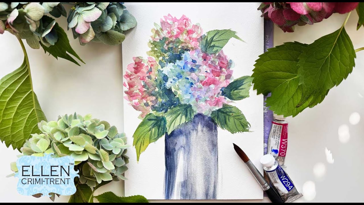 How to paint loose Watercolor Flowers