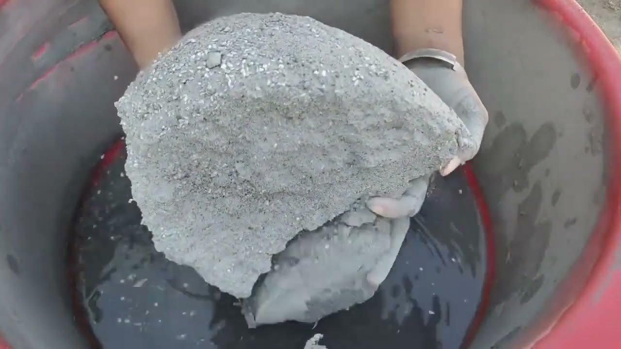 Asmr _ charcoalashes crumbling in water 💦
