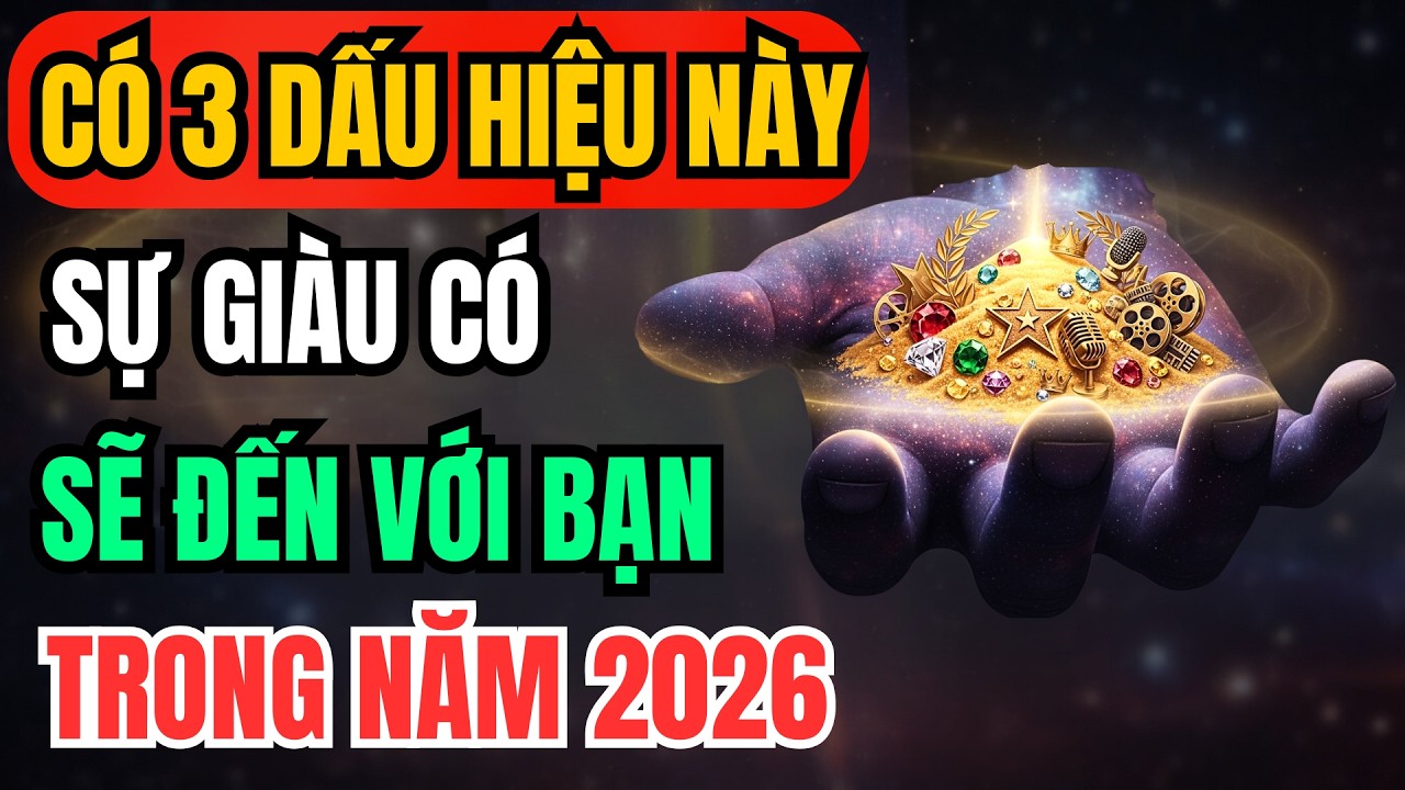 3 Dấu Hiệu Vũ Trụ Bẻ Lái Đưa Sự Giàu Có Đến Tận Tay Bạn Trong Năm 2026