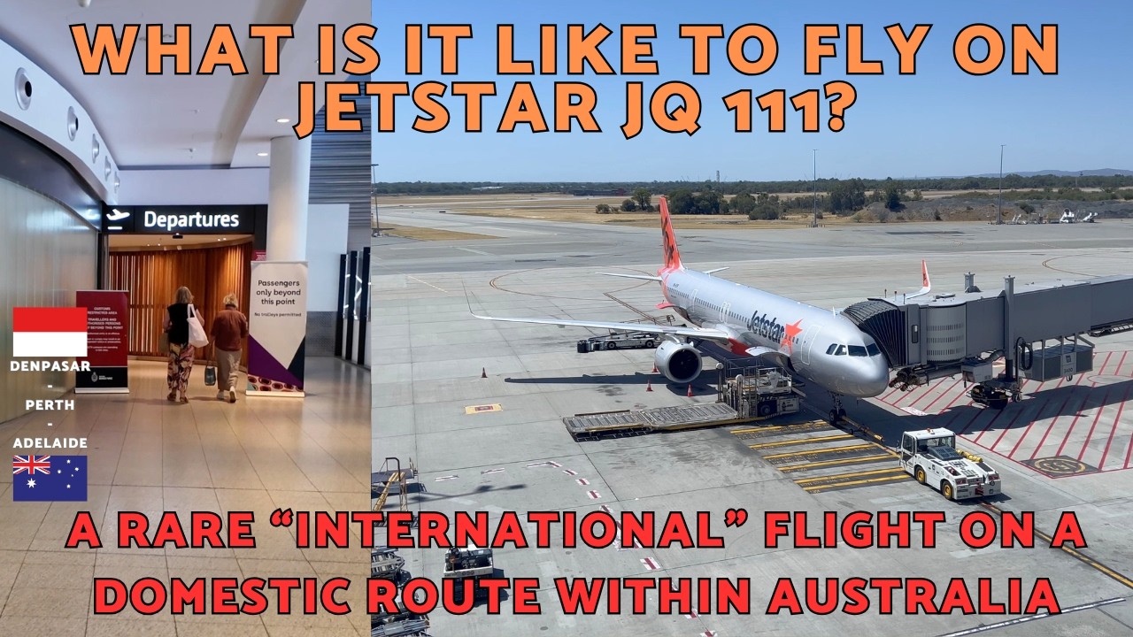 What Is It Like to GATECRASH Jetstar's Bizarre Bali to Adelaide Flight? (In Perth!...)