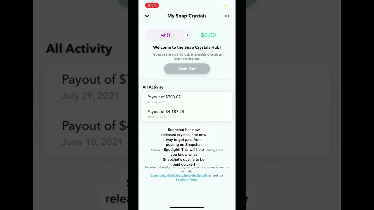 Get Paid from Snapchat Spotlight with &ldquo;Crystals!&rdquo;
