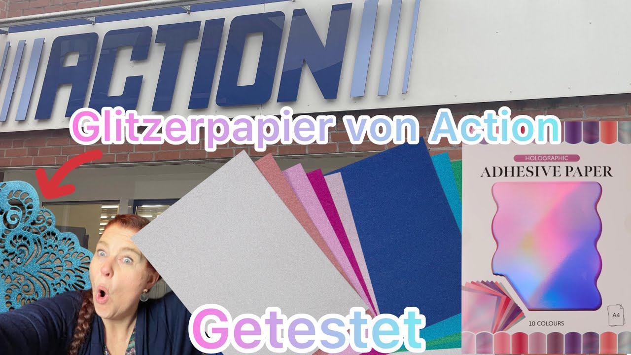 #action  #test   #haul ❤️ Action 🤩 Glitzerpapier getestet 😳 Top oder Flop? ❤️ Filigran?🤩 anschauen 🤩