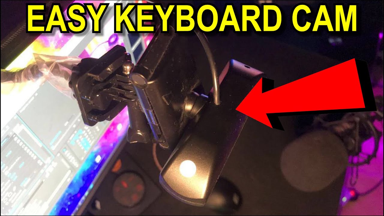 Easy Way To Setup A Keyboard Cam in 2021 .. (2 in 1 Product for BEST Angle and Light)