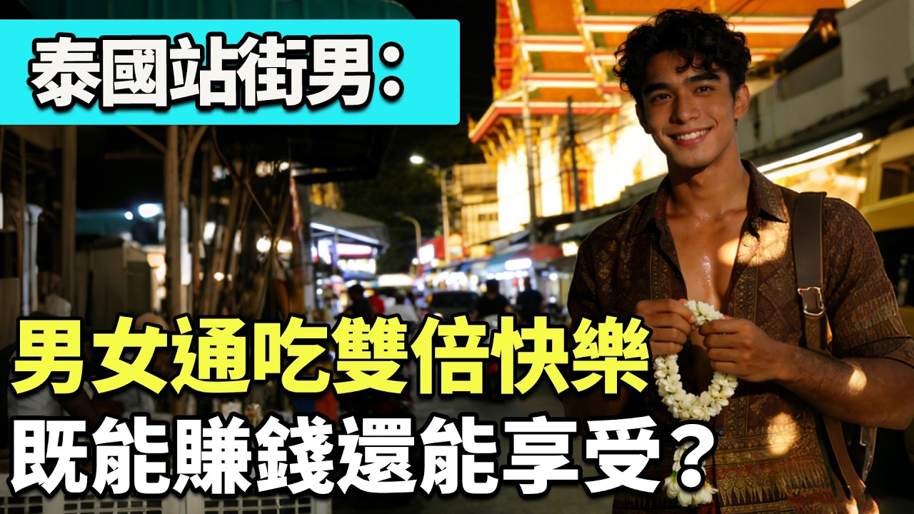 泰國站街男：男女通吃雙倍快樂，既能賺錢還能享受？#奇國研究所 #奇葩習俗 #泰国 #泰国旅游
