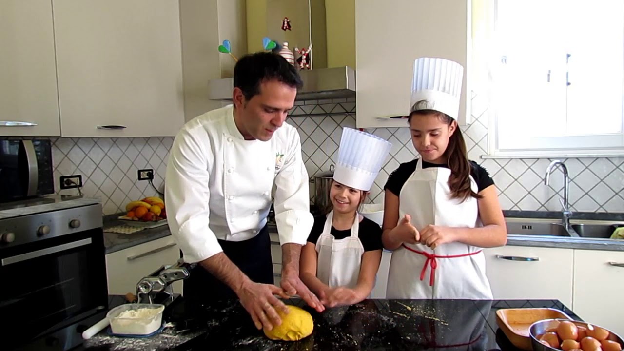 Le tagliatelle di pasta all'uovo