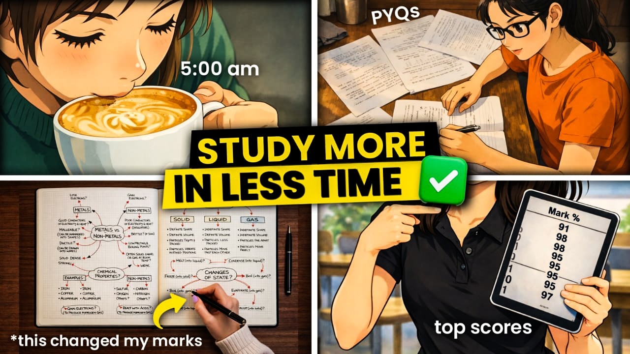How to STUDY MORE in LESS TIME🔥 | 7 Best Study Tips to Score Higher in Exams