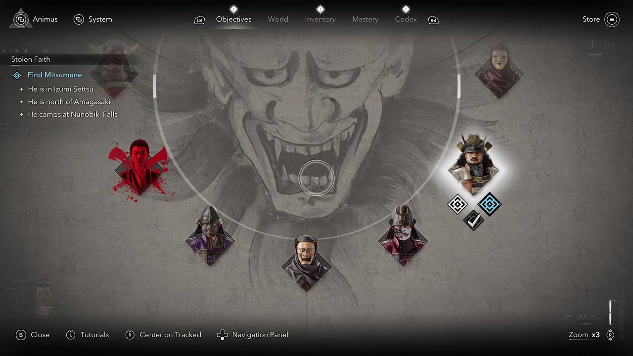Assassin's Creed Shadows Scouting Mission Achievement (Trophy) Guided Exploration Mode ON/OFF