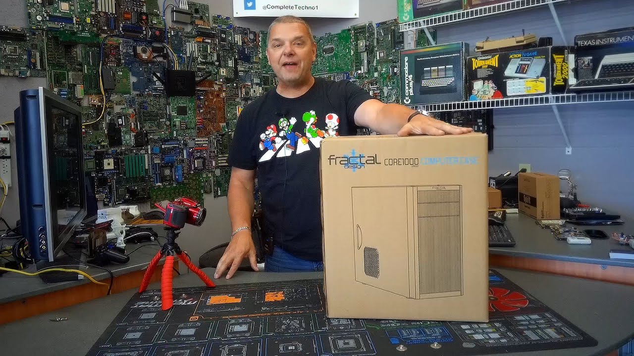 Lets review the Fractal Design Core 1000 mini tower case and complete a build!