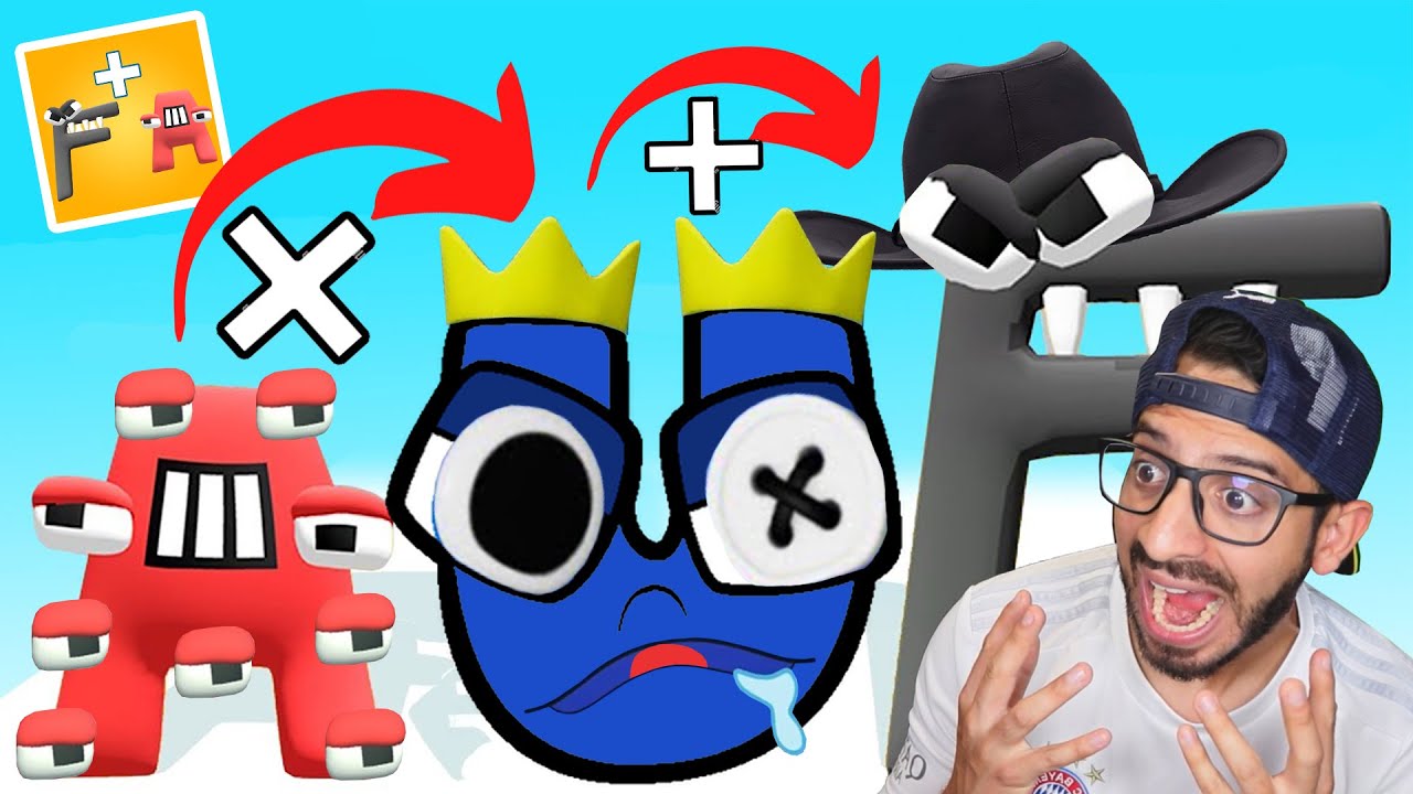 NOOB vs HACKER vs DIOS en MERGE ALPHABET LORE RAINBOW RUN | Juegos Luky