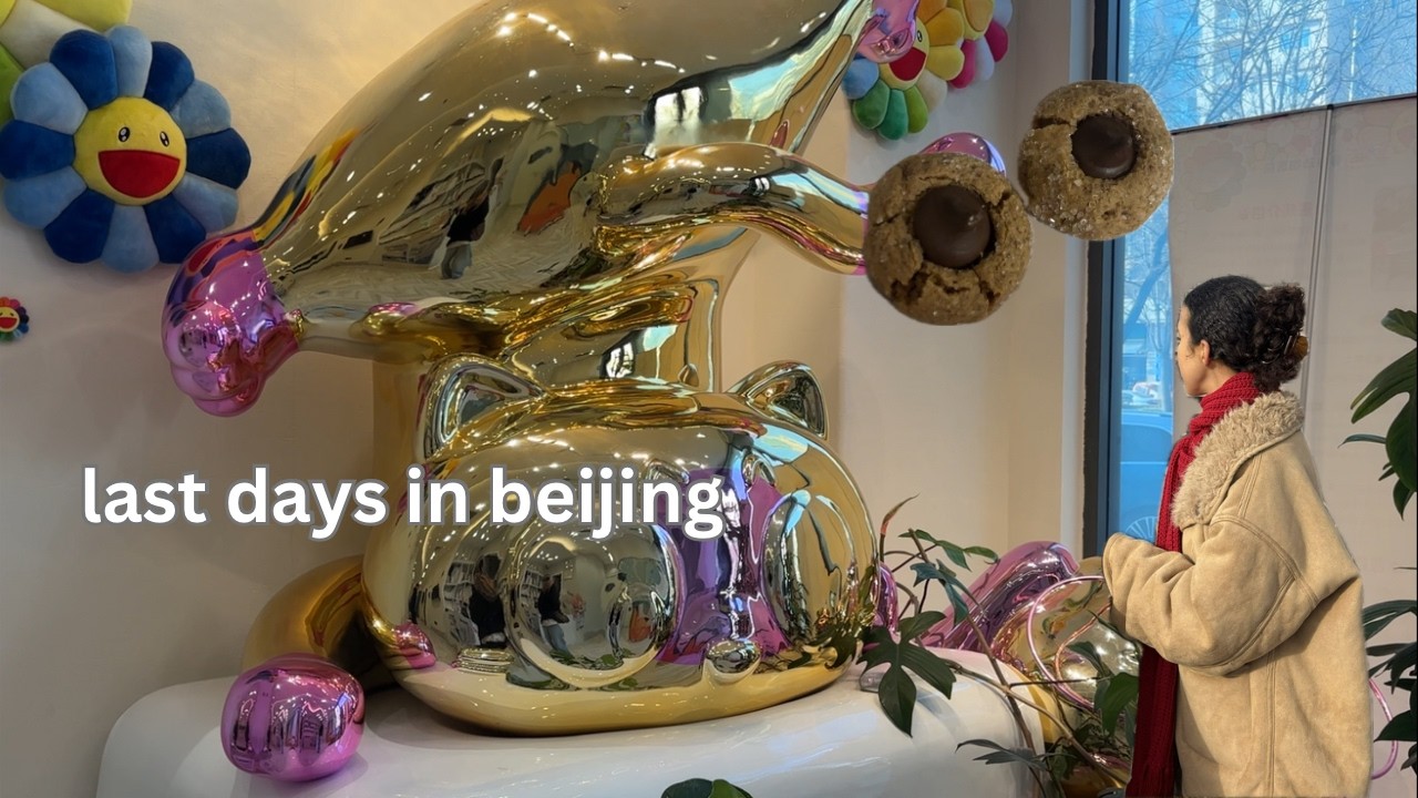 last days in beijing 🌨️ | holiday baking, snow days, & leaving for the usa
