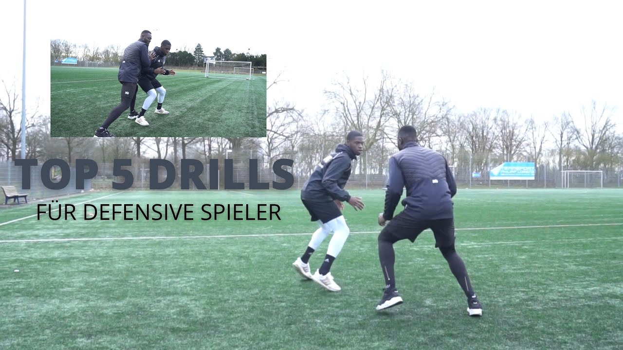 Top 5 Drills für ZWEIKAMPFVERHALTEN- DEFENSIVE Spieler (Fußball)
