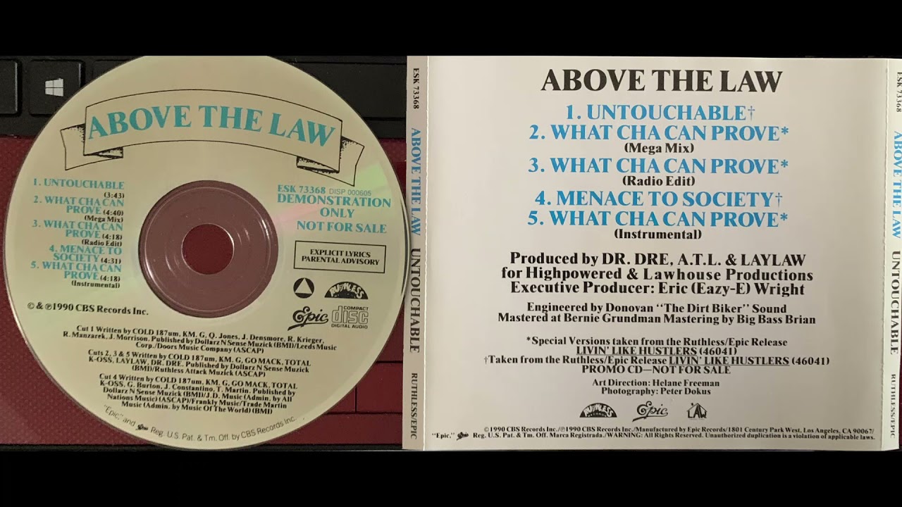 Above The Law ( 2. UNTOUCHABLE What Cha Can Prove MEGA MIX ) EAZY-E Dr. Dre LIVING LIKE HUSTLERS NWA