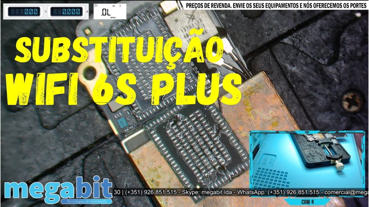 SUBSTITUIÇÃO E UNBIND WIFI IPHONE 6S PLUS COM IREPAIR