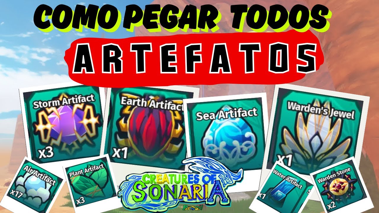 COMO PEGAR TODOS os ARTEFATOS em Sonaria – Guia 100% Atualizado