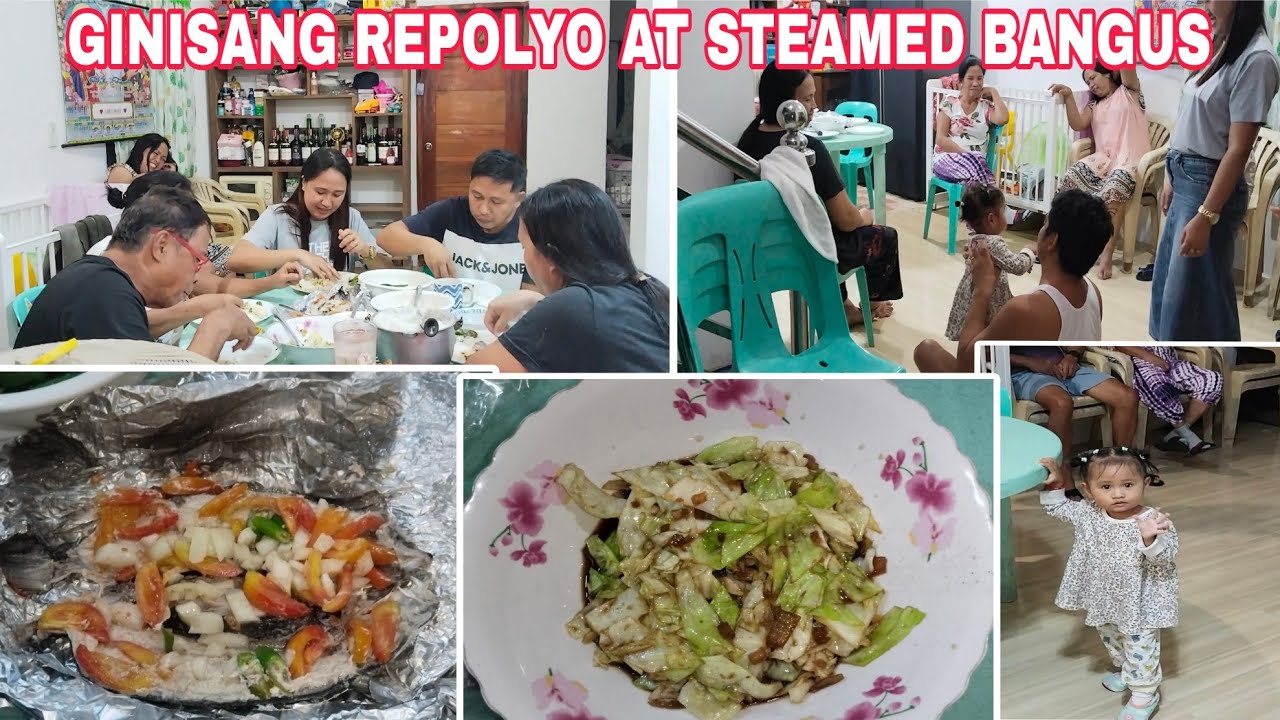 GINISANG REPOLYO AT STEAMED BANGUS FOR DINNER
