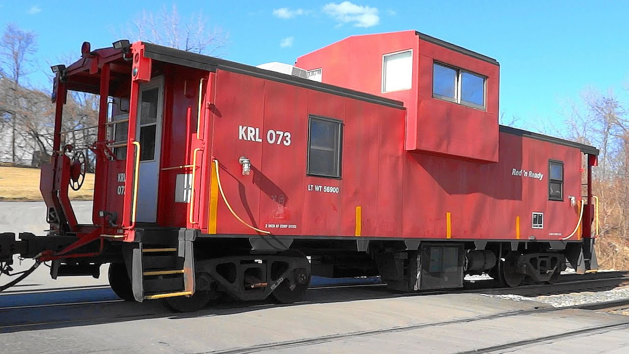 CSX Mixed Freight Train with Little Red Kasgro Caboose
