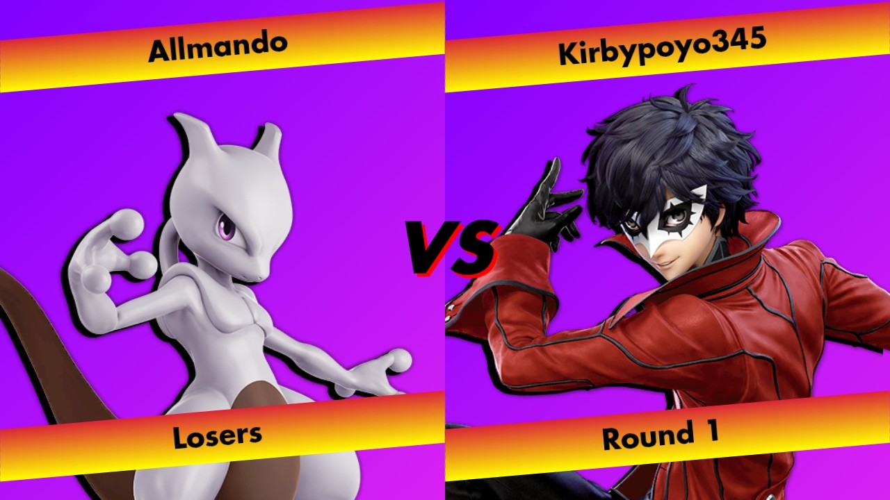 SS Smackdown 6 - Allmando (Mewtwo) VS Kirbypoyo345 (Joker) - Losers Round 1