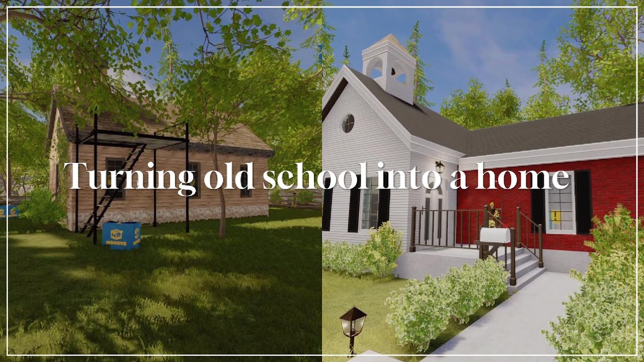 🏠 House Flipper 2 - Turning an old school into a home 🍎 (no commentary)