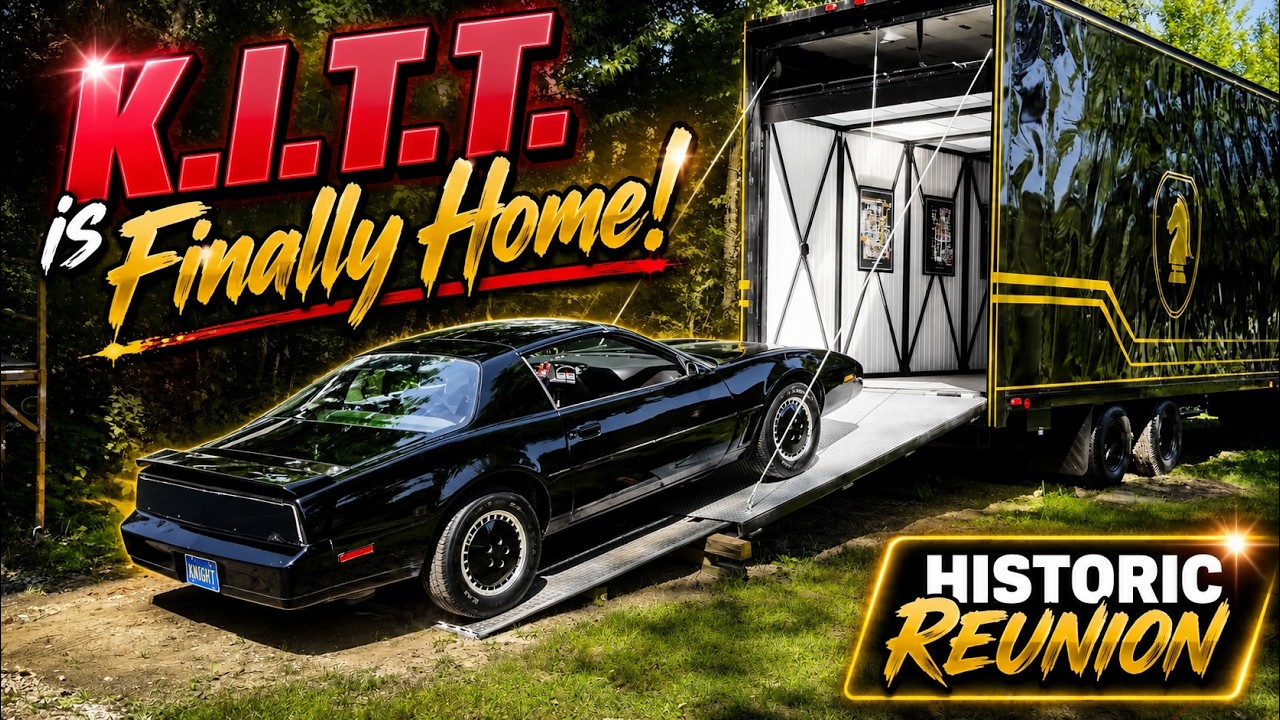 40 ЛЕТ В ОЖИДАНИИ! Оригинальный KITT заезжает в отреставрированный тягач из &laquo;Рыцаря дорог&raquo;!
