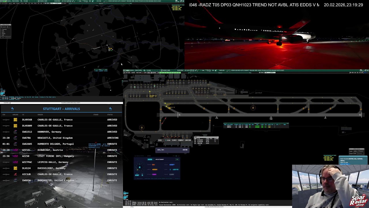 ATC | Stuttgart | VATSIM | 4k