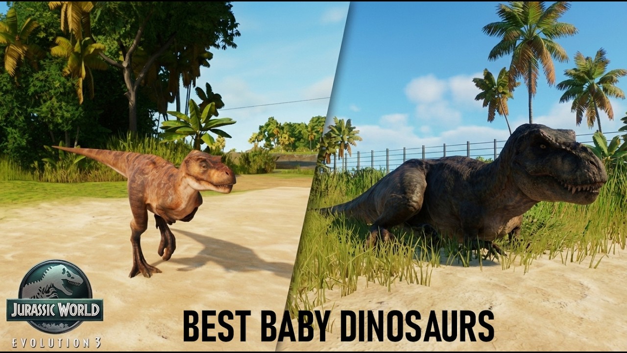 Best baby dinosaurs - Jurassic World Evolution 3.
