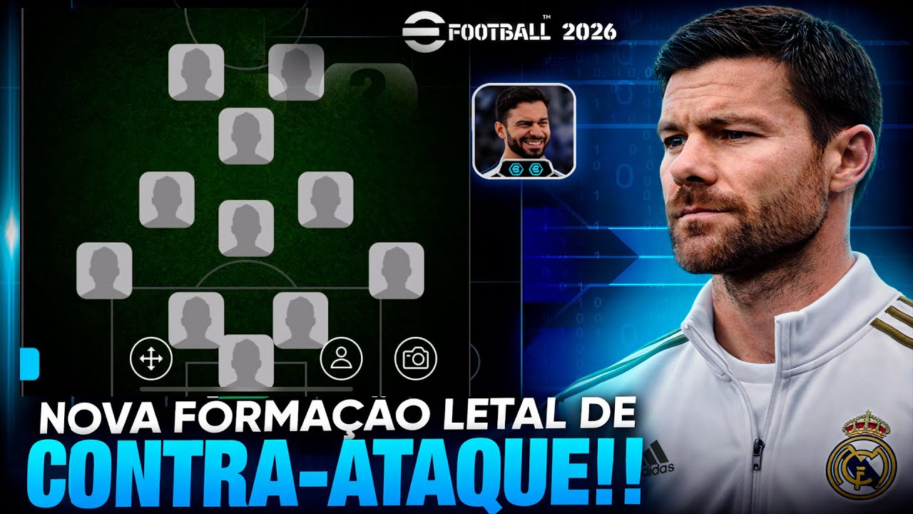 INSANO🔥 COMO MONTAR A NOVA FORMAÇÃO 4-3-1-2 META QUE TODO MUNDO TA USANDO NO EFOOTBALL 2026!