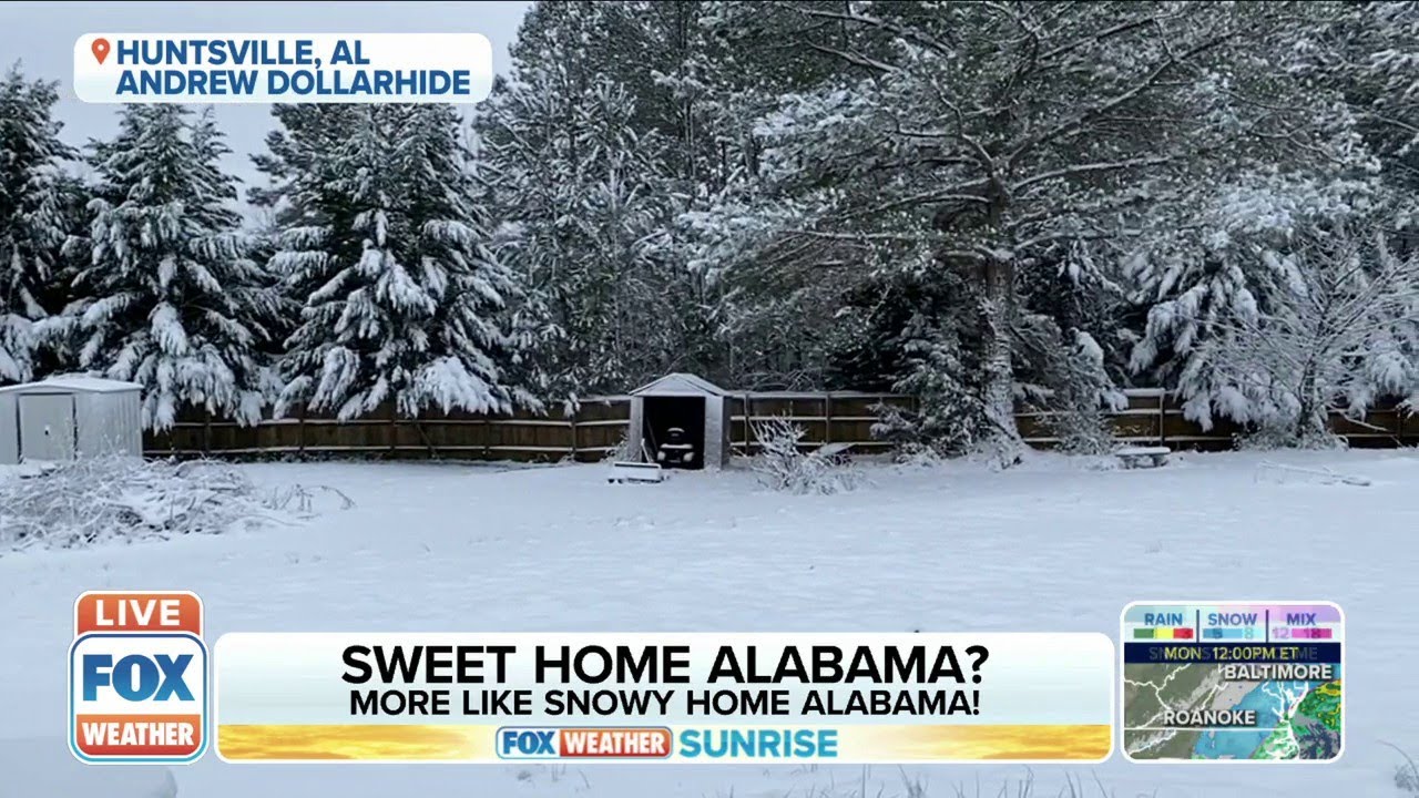 ‘Snowy Home Alabama’: Winter Weather In Huntsville, AL