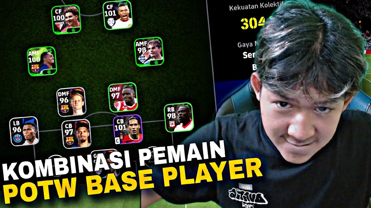 COBA KOMBINASI POTW DAN BASE PLAYER! eFootball 2026 Mobile