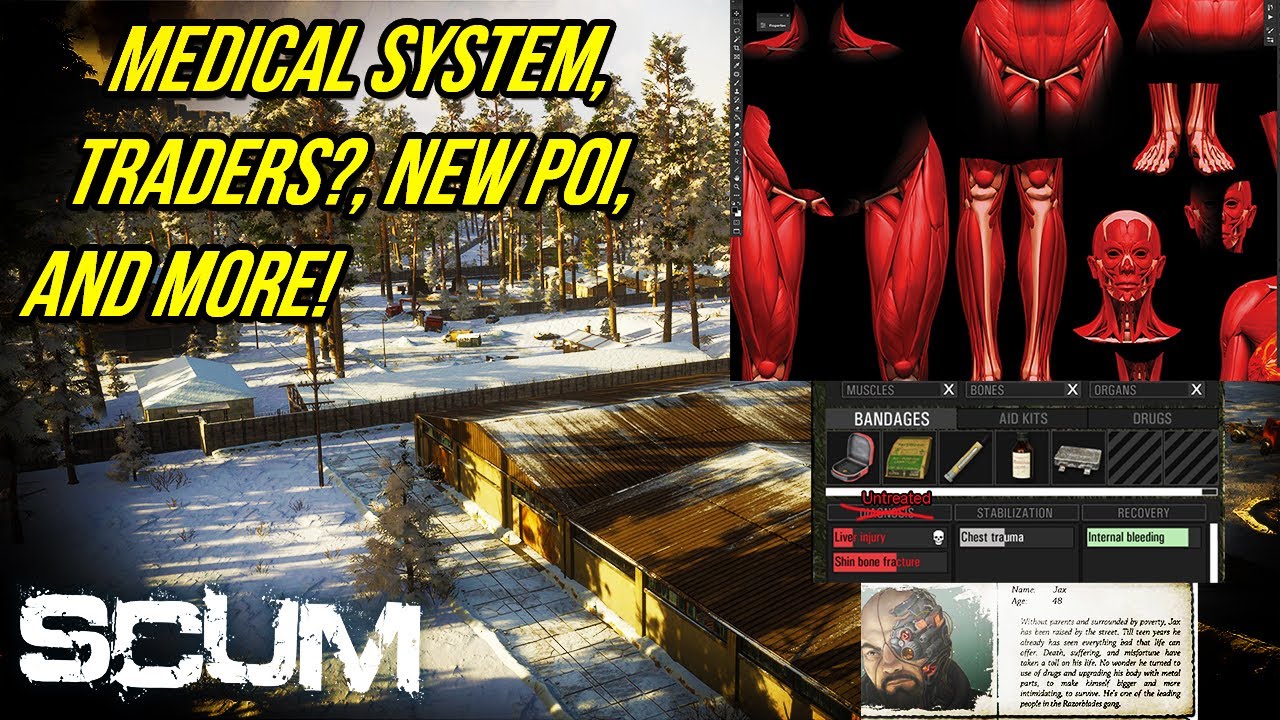 SCUM - Medical System, Traders?, New POI, Revolver and More! (Tomi's Corner Ep. 4)