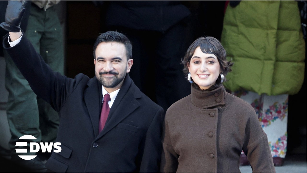 FULL HISTORIC ARRIVAL: NYC Mayor Zohran Mamdani Appears with Wife at Inauguration | AC15