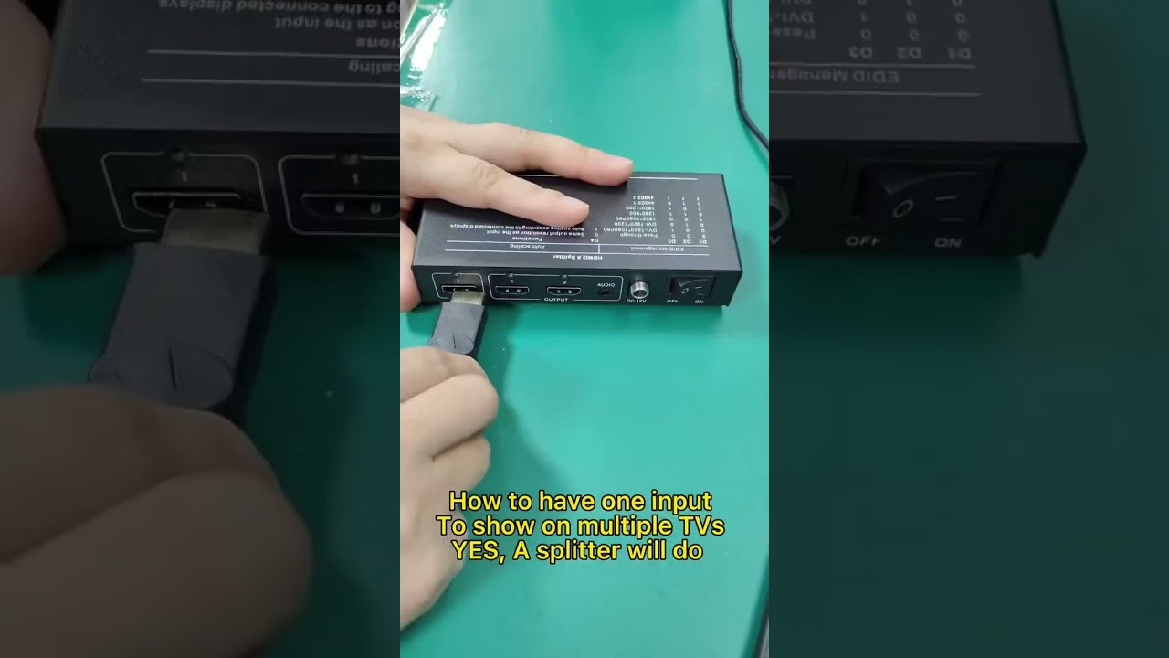 HDMI splitter with EDID management, audio output and scaling #HDMISplitter #EDID