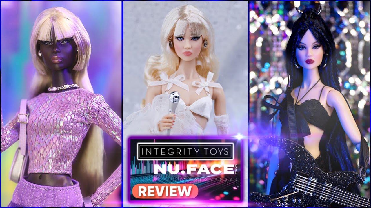 Integrity Toys: NU.Face AudioVisual REVIEW (All 3 Dolls! Novae, Yuri, Kumi)