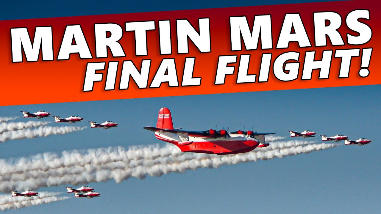 FINAL FLIGHT! Martin Mars Low Pass and Landing in Patricia Bay (4K)