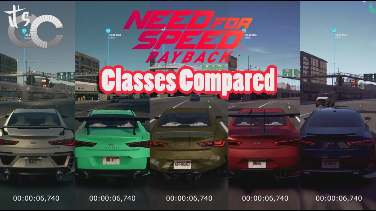 ALL CAR CLASSES COMPARED SIDE BY SIDE - NFS PAYBACK