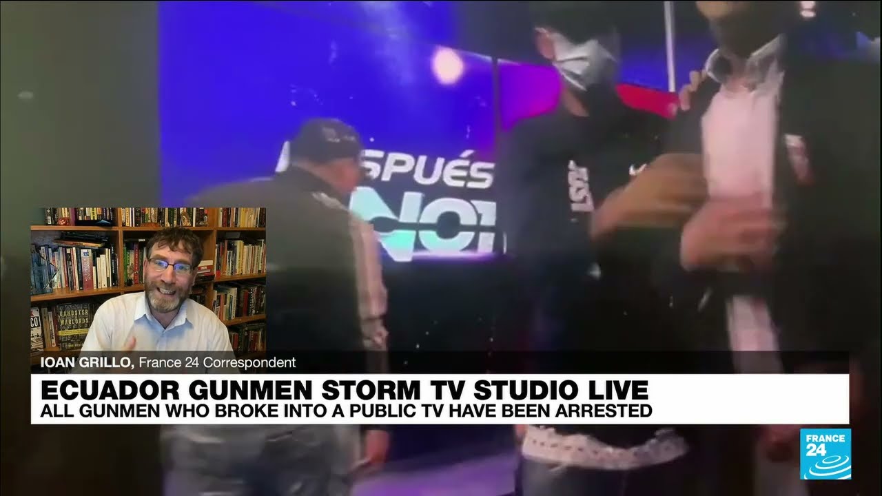 Gunmen burst into Ecuador TV studio, take journalists hostage live on air &bull; FRANCE 24 English