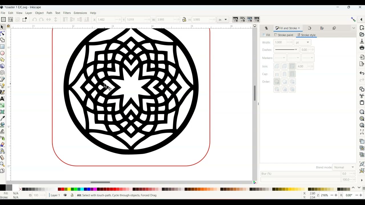 Laser Cut Coaster Project