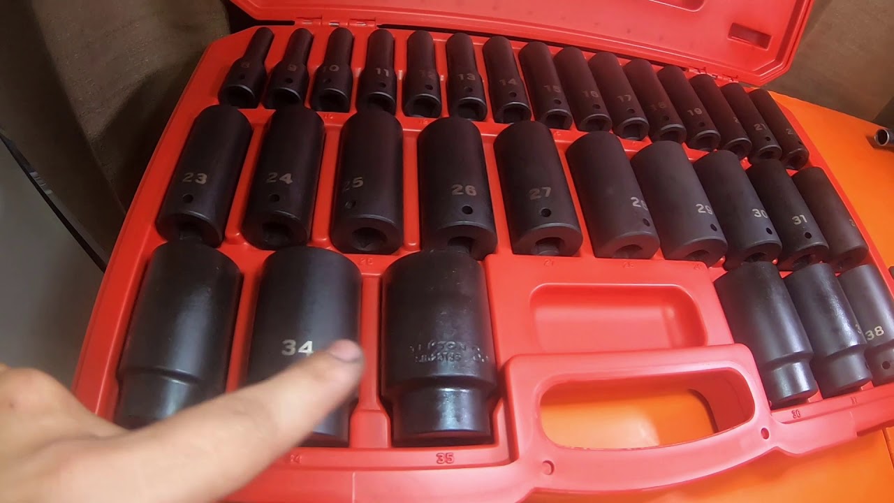 Tools - Tekton - Socket Set 1/2 Drive Deep Impact MM 8-38 No Skips QL Unboxing - 10 20th 20