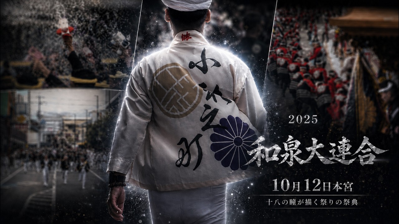 【2025 和泉大連合 】｜10月12日（本宮）十八の瞳が描く祭りの祭典｜