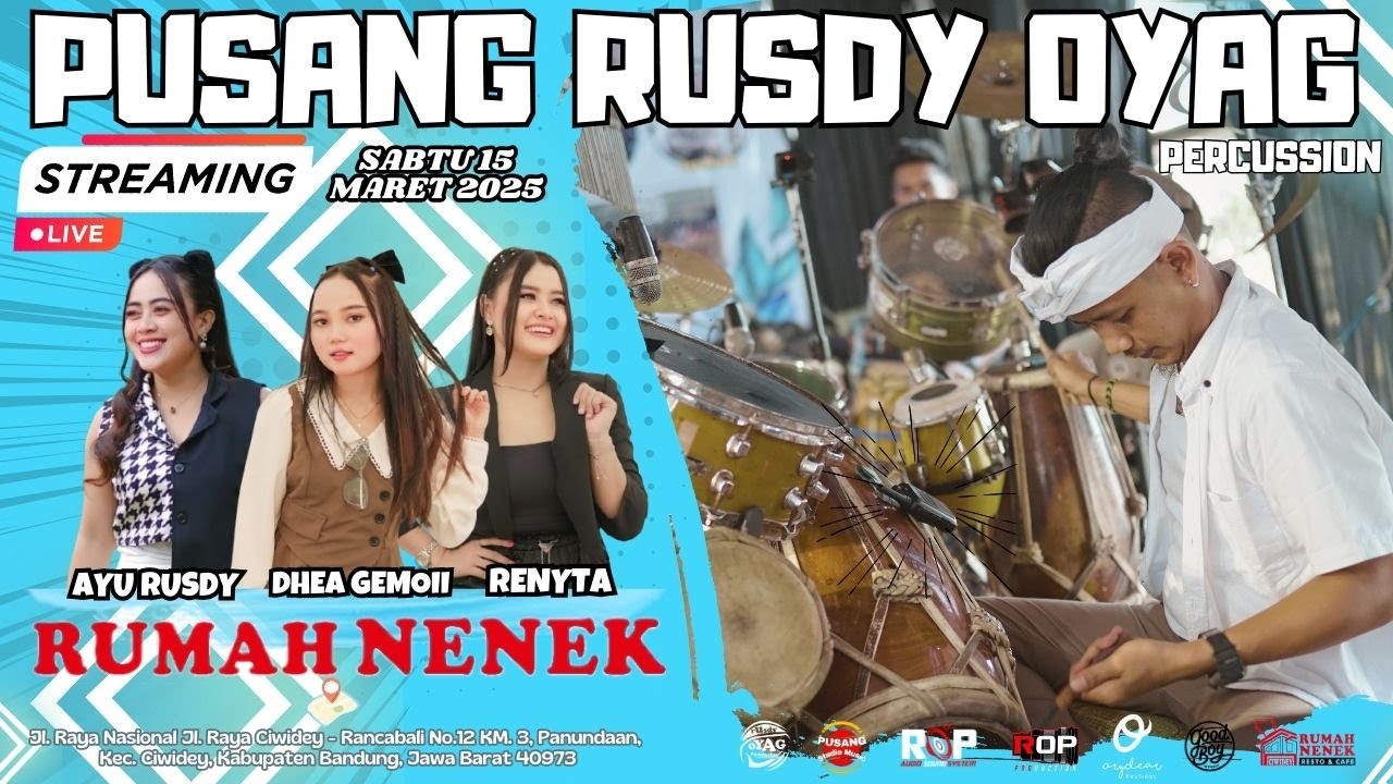🔴[LIVE] DELAY PUSANG RUSDY OYAG PERCUSSION AT RUMAH NENEK CIWIDEY