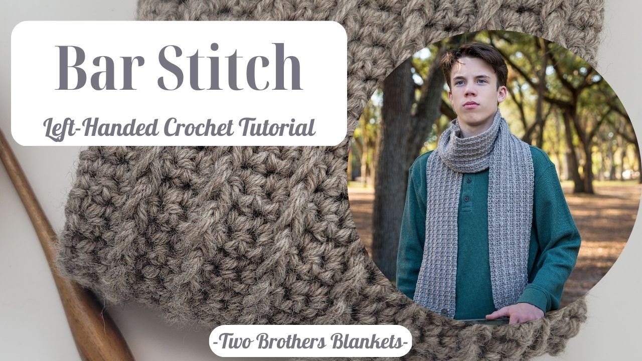 How to Crochet the Bar Stitch [Left-Handed]