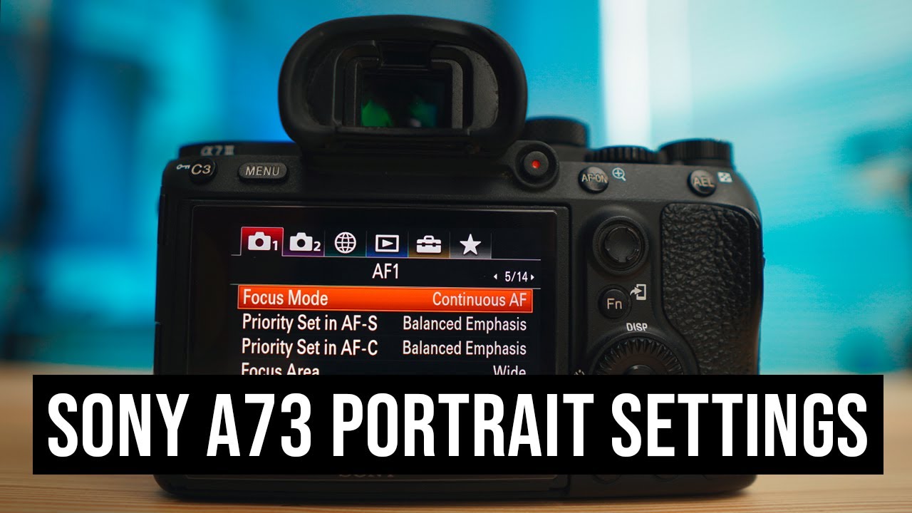 НАСТРОЙКИ КАМЕРЫ SonyA7iii 2020 для портретов