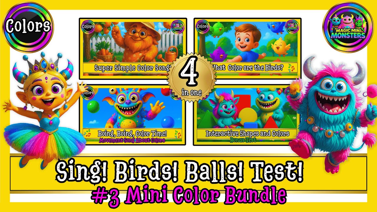 #3 Mini Color Bundle | 4-in-1| Magic Mini Monsters | #magicminimonsters