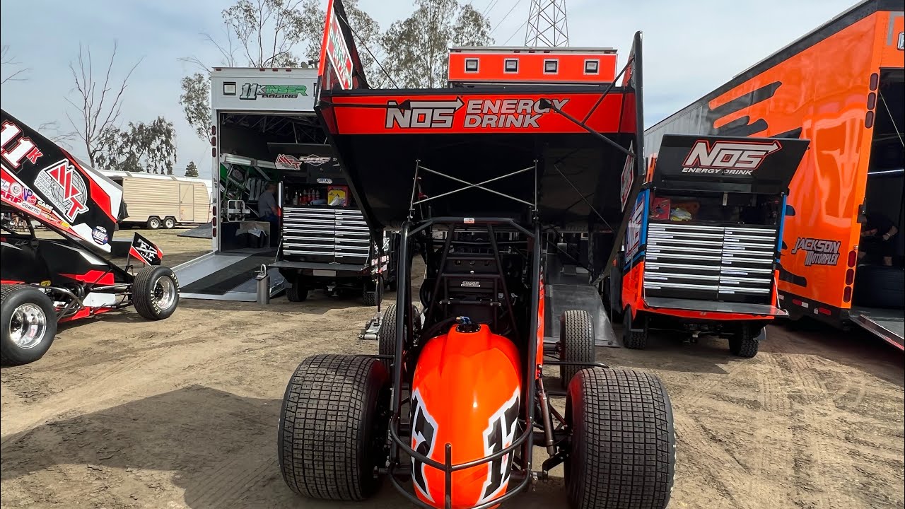 Truck Rigs of The World of Outlaws Sprint Cars Pull Into Bakersfield Speedway, March 25, 2022 Part 2