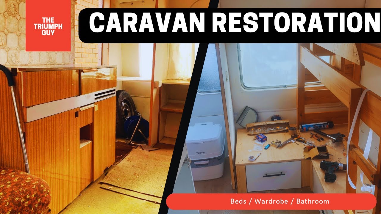 Vintage Caravan Restoration: Bunk Beds, Dinette Area, and Bathroom!