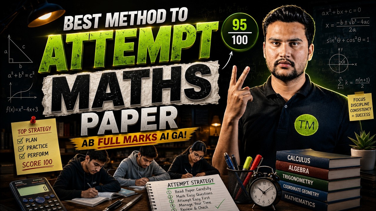 Maths ki paper ko attempt krny ka best tariqa| Best Method to Attempt Maths Paper to Get Full Marks