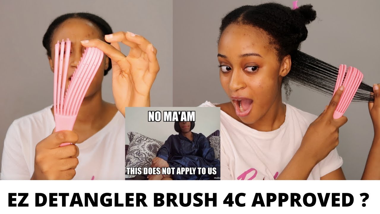 I TRIED THE VIRAL INSTAGRAM BRUSH | EZ DETANGLER BRUSH 4C HAIR APPROVED?