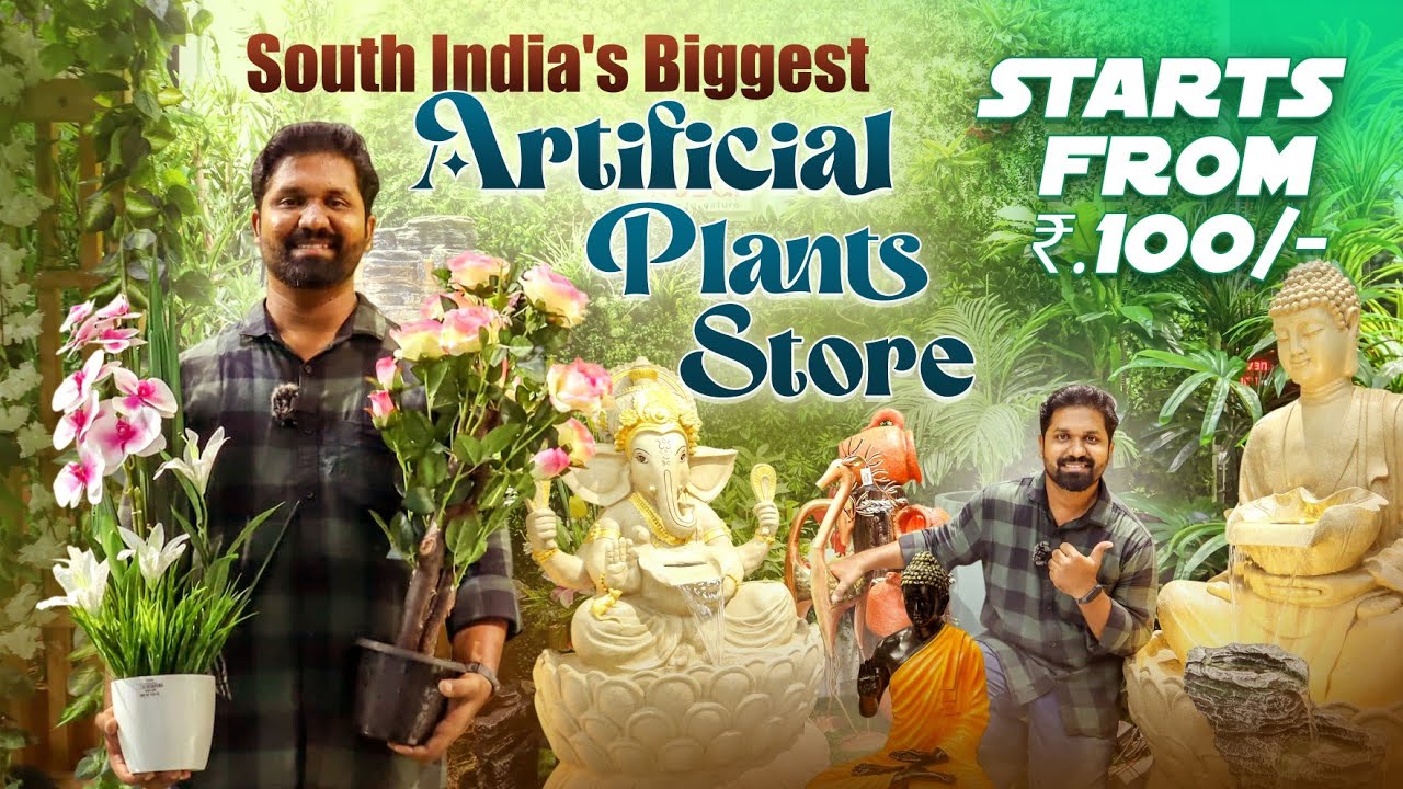 🌿(Hidden Gem) ARTIFICIAL PLANT Store🤯 | HOME DECOR HAUL | Landscaping Ideas | MK Reacts